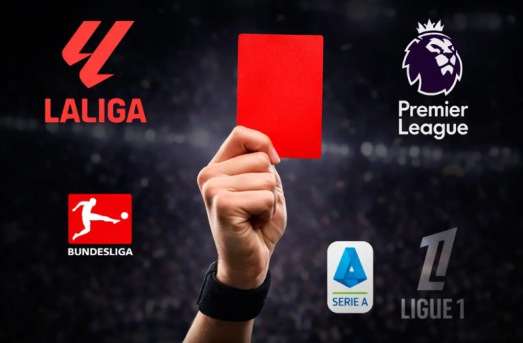 爱游戏官网-西甲本赛季已产生65张红牌领先五大联赛，英超仅27张红牌最少